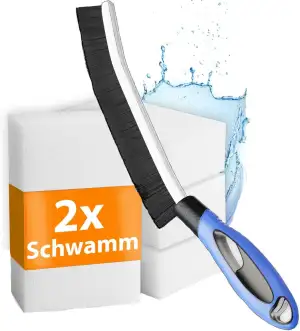 Fugenbürste inkl. gratis Schmutzradierer – 1x Reinigungsbürste + 2X Melamin Schw