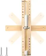 Sanduhr Sauna Zubehör 15 Minuten, 360° Drehbare Sauna Uhr Holz, Glas Robust & Hitzebeständig Sanduhr Sauna, Weißem Natursand + 2 Edelstahl Schrauben, Wandmontage Umweltfreundlich Sauna Sanduhr
