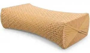 iplusmile Saunakissen Ergonomisch (Rattan-Optik) - Hitzebeständige Sauna Kopfstü