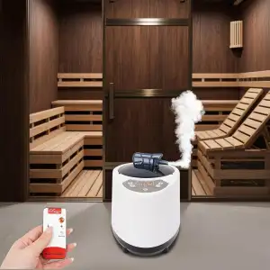 Sauna Dampferzeuger, Mini Dampfsauna mit Timer Heimsauna Wärmekabine Saunakabine