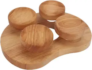 Sauna-Kopfstütze aus Holz mit Drehbarer Scheibe, 4-Punkt-Sauna-Nackenkissen aus 