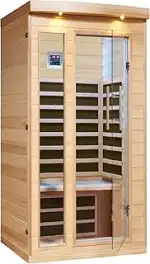 CANADIAN SPA CO. Chilliwack Infrarotkabine 1 Person, 102 x 97 x 191 cm, Infrarotsauna mit Bluetoo...