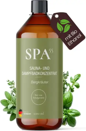 Saunaaufguss 1000ml Waldkraft (Fichte & Rosmarin) – Holzig-kräuteriger Duft für 
