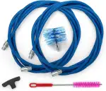 BARETTO | Pelletofen Reinigungsset | Schornstein Ø 80 mm | Länge 6 m | Nylon-Ofenrohrbürste | M12-Anschluss