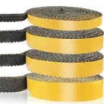 Kamin Dichtband, Selbstklebend Dichtung für Kaminofen, Ofenrohr, Kamintür, Schornsteinverlängerung, Smoker, Hitzebeständiger Ofendichtschnur (2mm x 15mm x 2m)