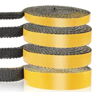 Kamin Dichtband, Selbstklebend Dichtung für Kaminofen, Ofenrohr, Kamintür, Schornsteinverlängerung, Smoker, Hitzebeständiger Ofendichtschnur (2mm x 15mm x 2m)