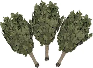 Dufte Momente | 3 x Birken Reisig Premium | Robuster Saunawedel mit intensivem D