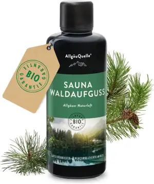 AllgäuQuelle® Saunaaufguss [100% reine Bio Öle] Naturluft Alpenzirbe Fichte Lats