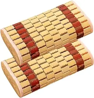 2 Stück Bambuskissen im chinesischen Stil, Saunakissen, Nackenstütze, Saunazubeh