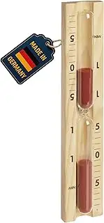 TFA Dostmann Analoge Sauna Sanduhr 15 Minuten, 40.1058.11, aus hitzebeständigen Materialen Kiefer...