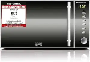 CASO | MG20 Ceramic menu 2-in-1 Mikrowelle mit Grill | Keramikboden und Grill-Rost für 2 Ebenen, ...