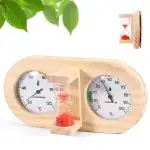 Sauna Thermometer Hygrometer 2-in-1, Thermo-Hygrometer für Holzsauna, hochpräzises Saunazubehör z...
