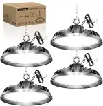 4 Stück UFO 240W LED Deckenleuchte Werkstattlampe Dimmbare 0-10V LED Hallenstrahler High Bay Ligh...