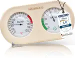 Sauna Thermometer Hygrometer [2in1 Funktion] Präzises Saunathermometer für eine genaue Messung der Temperatur & Luftfeuchtigkeit - Sauna Hygrometer mit gehärtetem Glas - Saunazubehör…