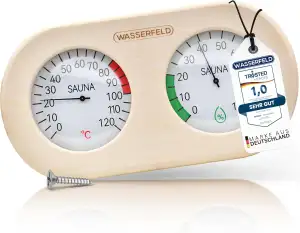 Sauna Thermometer Hygrometer [2in1 Funktion] Präzises Saunathermometer für eine 
