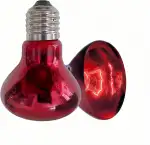 Infrarotlampe Wärmelampe Terrarium Lampe, Reptilien Rotlichtlampe Basking Spot 50W 2Stück, E27 Terrarium Heizung für Schildkröte, Schlange, Eidechse, Bartagame