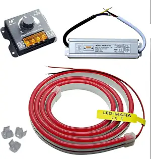 12V / 230V (Netzteil) + Dimmer LED Streifen Stripe Licht Unterbankbeleuchtung Sa
