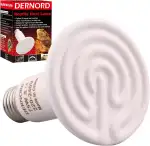 DERNORD Heizlampe E27 Wärmelampe Terrarium - 75W Keramik Heat Emitter Reptilien Dunkelstrahler Küken für Wärmelampe Schildkröten Outdoor Heizstrahler Tiere