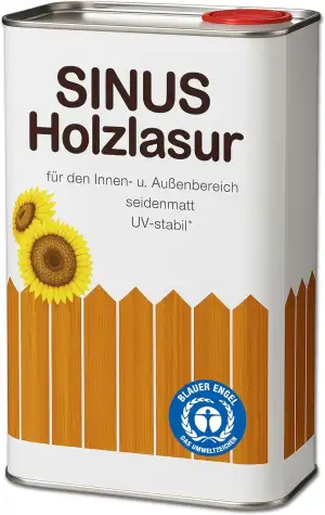 Sinus Holzlasur 5 L – Farbe Kiefer – Holzanstrich auf Pflanzenölbasis, kunstharz