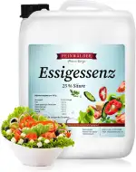 Feinwälder® Essigessenz 25% Säure im 5 kg Kanister | weißer Haushaltsessig | natürlicher Essigreiniger und Entkalker I Essig (1 stk.)