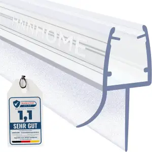 HNNHOME Duschdichtung – Universelle Duschtürdichtung/Ersatzdichtung für 6–8 mm Glastüren, extra dicke Gummilippe, 100% wasserdicht, einfache Installation (30cm, 1)