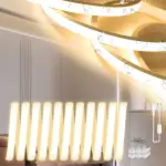 Neon LED Streifen 5m, Silikon Wasserdicht Feuerfest IP65 Led Strip Warmweiss 3000K 10mm Led Licht...