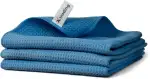 Reinigungstücher Waffeltuch-Set. - 3 x Fusselfreies & saugstarkes Microfasertuch Autopflege, Küche & Bad, Fenstertuch streifenfrei, Für empfindliche Oberflächen