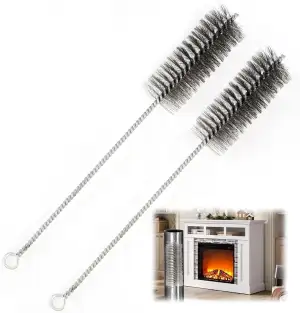 2er Set Ofenrohrbürste Ø 40 Mm, Universelle Kaminbürste Und Reinigungsbürste Für