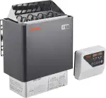 VEVOR Saunaofen, 6 kW, 400 V, 3N tragbarer Saunaofen für drinnen & draußen mit 3-Stunden-Timer, d...