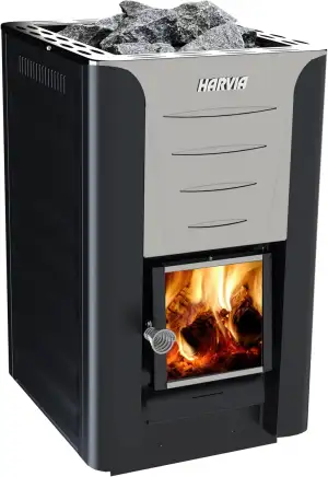 Harvia Pro 20 Sauna Holzofen 24,1 kW Saunaofen Holz mit BImSchV Stufe 2