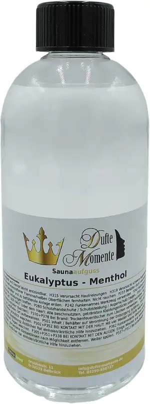 Dufte Momente Sauna Aufguss Konzentrat Eukalyptus - Menthol - 500ml in PET-Flasc