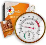 Sauna Thermometer Hygrometer [2in1 Funktion] - Besonders präzises Saunathermometer mit gehärtetem...