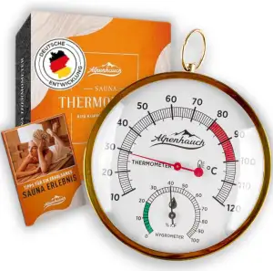 Sauna Thermometer Hygrometer [2in1 Funktion] - Besonders präzises Saunathermomet
