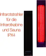 SET InfraROTstrahler INFRAROTMED + Steuerung für Infrarotkabine mit Tiefenwärme, zum Selberbauen einer Wärmekabine