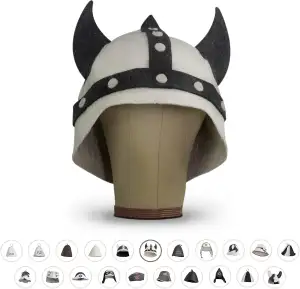 LoWell® Saunahut - Filzhut für Damen und Herren inkl. Sauna-Ratgeber - Ideales S