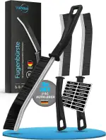 Fugenbürste 3er Set – Reinigungsbürste mit antibakteriell ausgerüstetem Material (Silberionen), multifunktionaler Fugenreiniger Bad, Küche, WC & mehr, Harte Borsten, Cleaning Brush