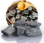 Schicker Mineral Deutsche Saunasteine 20 kg, hochwertige Diabas Aufgusssteine, handverlesen, hohe...