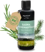 AllgäuQuelle® Saunaduft Aufguss mit [100% Bio Öle] verschiedene Düfte - Das Saunaöl Konzentrat für echte Sauna Fans (100 ml (1er Pack), Wiesenaufguss)