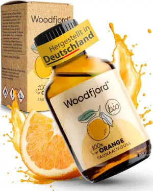 Saunaaufguss Orange BIO 100 ml I Premium Sauna Aufgussmittel für authentische und nachhaltige Sau...