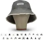 LoWell® Saunahut - Filzhut für Damen und Herren inkl. Sauna-Ratgeber - Ideales Sauna Zubehör für ein einzigartiges Wellness Erlebnis - Aufschrift Sauna - Saunamütze Saunakappe