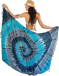 Sarong Tuch Damen aus Indonesien – XXL Strandtuch zum Umbinden mit Saronghalter 