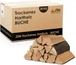 30kg Brennholz - 100% Buche, ofenfertig, Scheitlänge ca. 25 oder ca. 33 cm - für Kamin, Ofen, Feu...