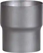 FIREFIX RD150/Ü6 Erweiterung 130 auf 150 für 2 mm starke Rauchrohre, dunkelgrau lackiert, von 130 mm Ofenanschluss auf 150 mm Wandanschluss