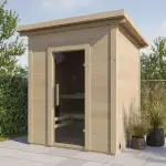 Generisch DIY Nordic Design Wooden Outdoor Sauna House for 3-4 People