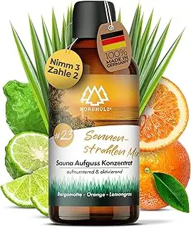 NORDHOLZ® Saunaaufguss [54 Sorten 15ml, 100ml, 250ml] - Sauna Aufgussmittel für 