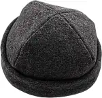 frihed.® Saunahut Anthrazit aus Wollwalk - 100% Schafschurwolle - Premium Sauna Accessoire für Männer und Frauen - Flexible Größe - Made in Lüneburg