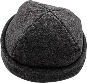 frihed.® Saunahut Anthrazit aus Wollwalk - 100% Schafschurwolle - Premium Sauna Accessoire für Männer und Frauen - Flexible Größe - Made in Lüneburg