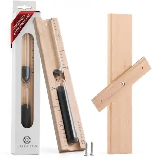 Liebenstein® Sauna Sanduhr - Made in Germany - Hochpräzises Sauna Zubehör aus Bu
