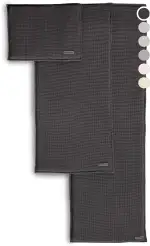 SAUNASOFA Sauna Sitzauflage 1-Sitzer – Auflage für Saunabank & Infrarotkabine aus Baumwolle – Waschbar, atmungsaktiv, handgemacht in Europa – Saunakissen in Anthrazit