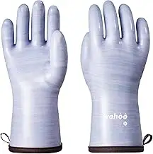 LANON Flüssig Silikon Hitzebeständige Grillhandschuhe, Topfhandschuhe, Backhandschuhe, Ofenhandsc...